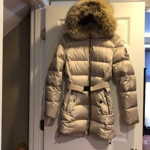Coach puffer coat. Champagne color. Size M.